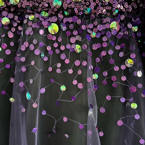 Jolene Purple Sequence Mermaid Prom Dress - Picture 7 of 16